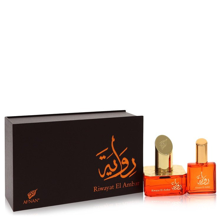 Riwayat El Ambar by Afnan Eau De Parfum Spray + Free .67 oz Travel EDP Spray