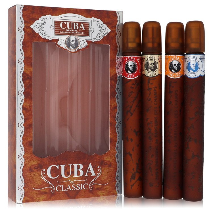Cuba Red by Fragluxe Gift Set - Cuba Variety Set includes All Four 1.15 oz Sprays